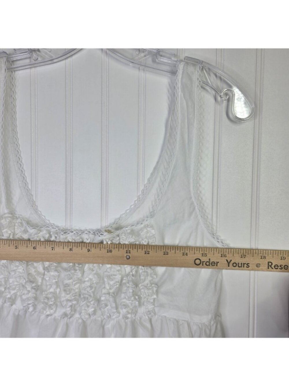Victorias Secret Vintage Country Top Small White Camisole Milkmaid Cottage Y2K - Picture 10 of 11